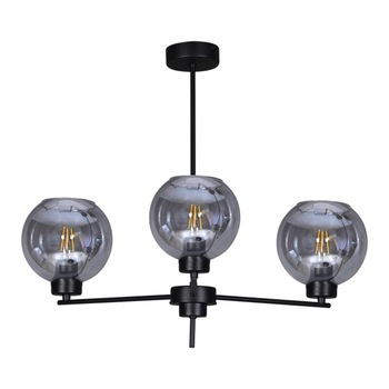 Lustra K-4851 ALDAR, Grafit, cu 3 surse de iluminare, E27, 60 W